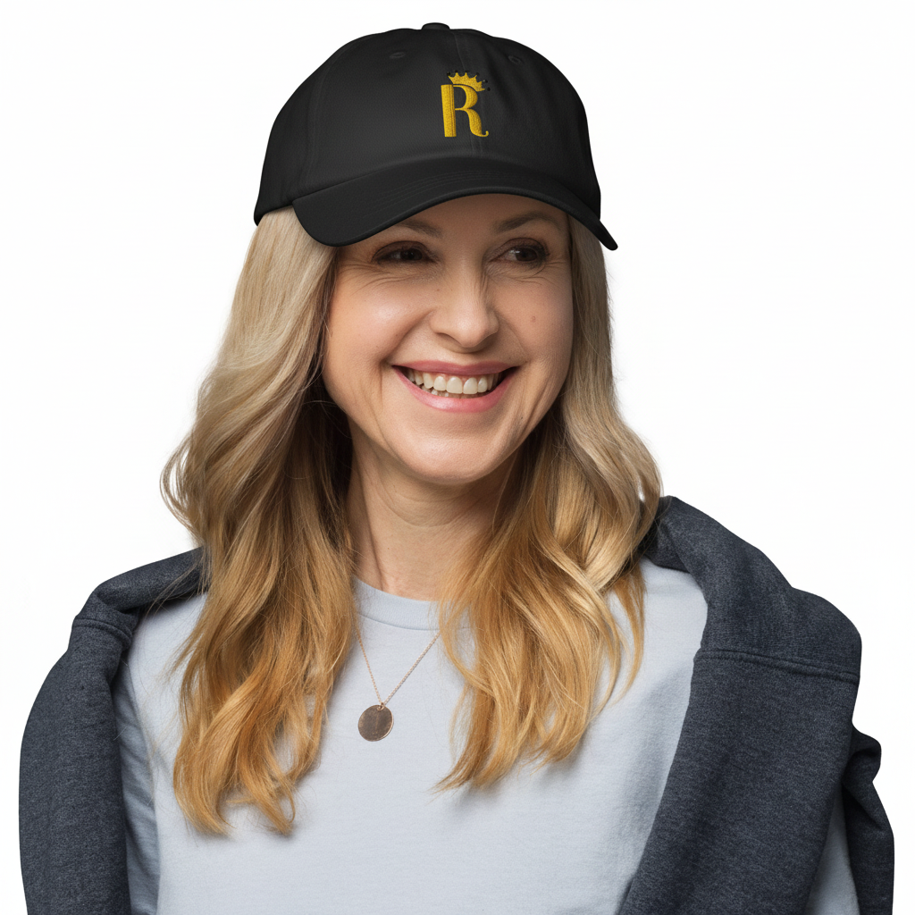 Republik Dad Hat Black - Model View