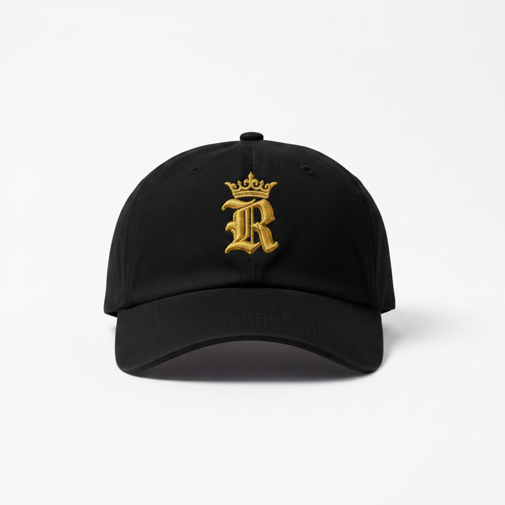 Republik Dad Hat Black - Front View